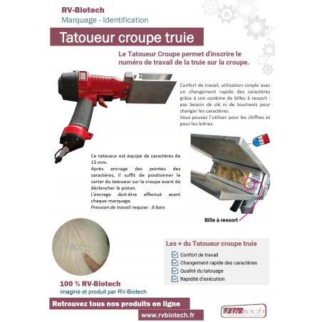 Tatoueur croupe truies RV Biotech BROCHURE